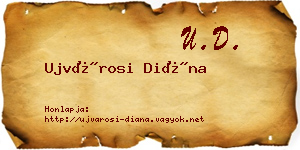 Ujvárosi Diána névjegykártya