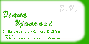 diana ujvarosi business card